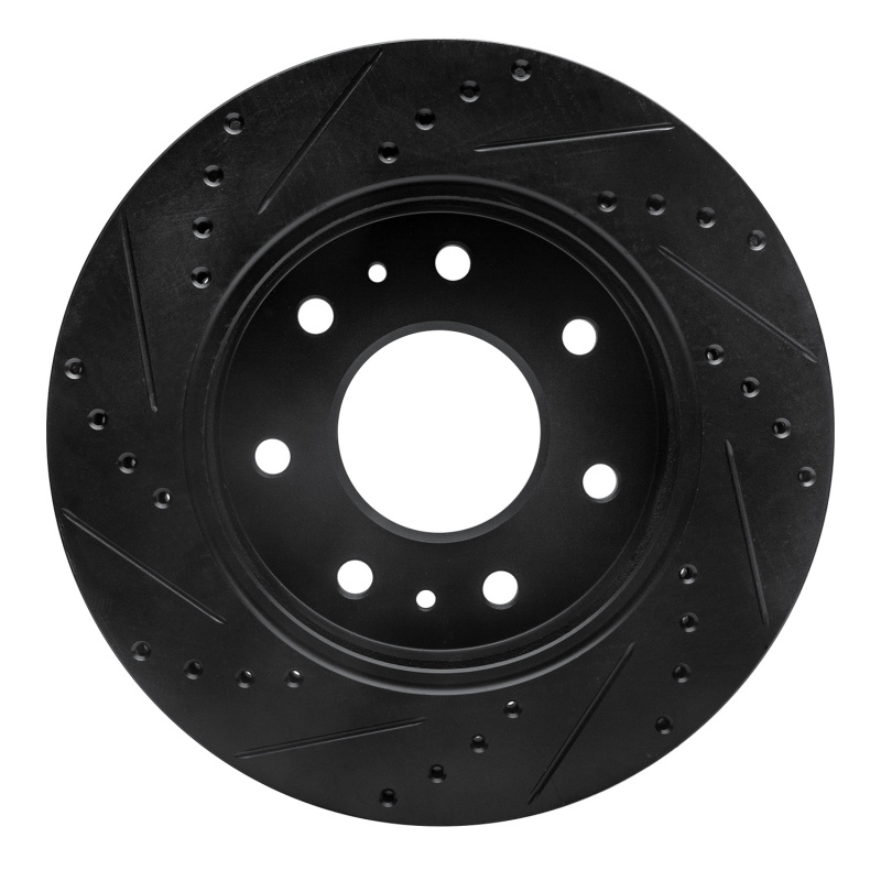 Ford F-150 Brake Rotor (1) - Front Right - R1 Concepts - Drilled & Slotted - Black - 2009